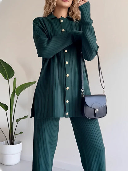 Elevate Emerald Lounge Trio Co - Ord Set