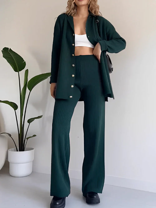 Elevate Emerald Lounge Trio Co - Ord Set